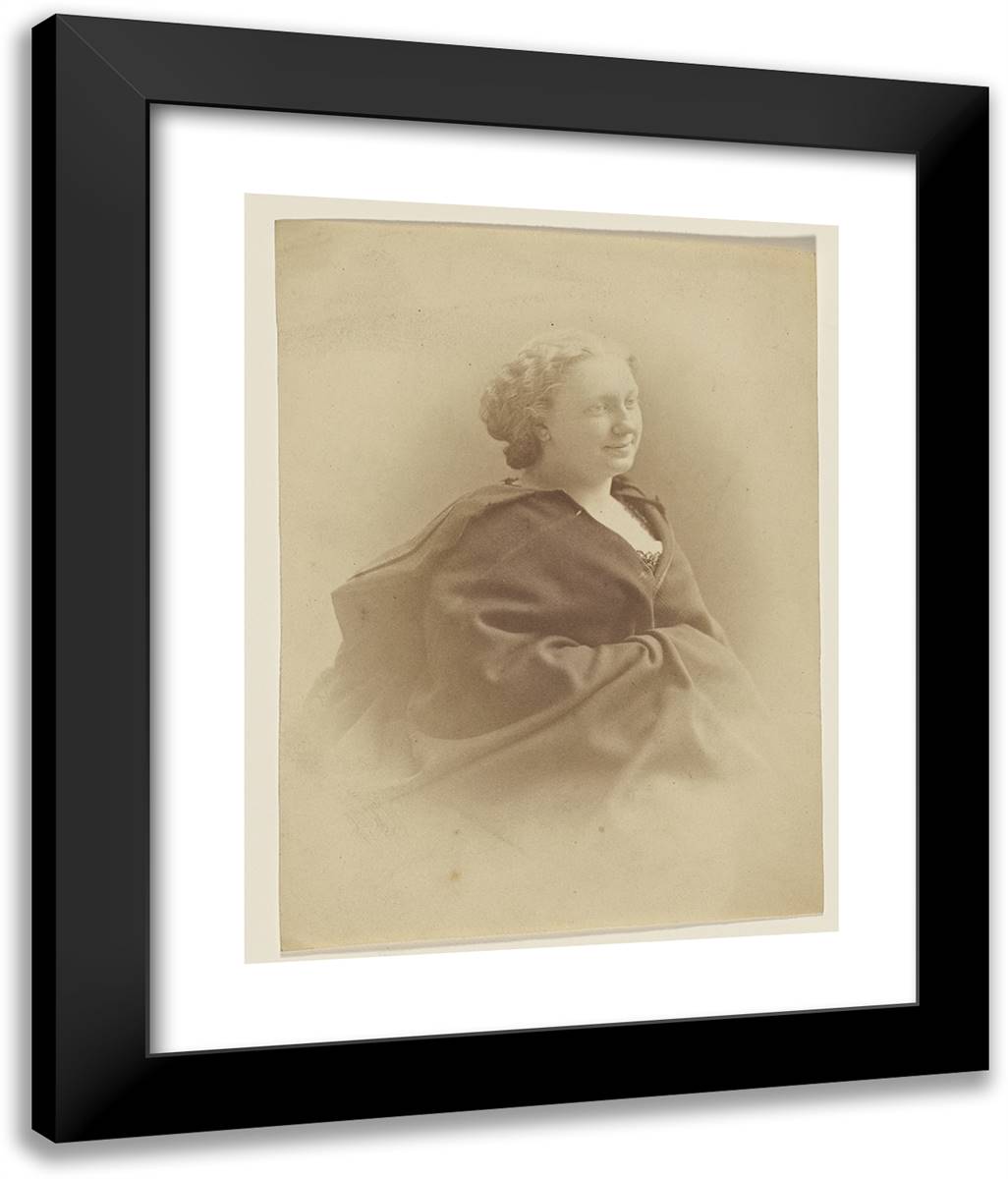 Mme De La Fizehere 20x24 Black Modern Wood Framed Art Print Poster by Nadar, Gaspard