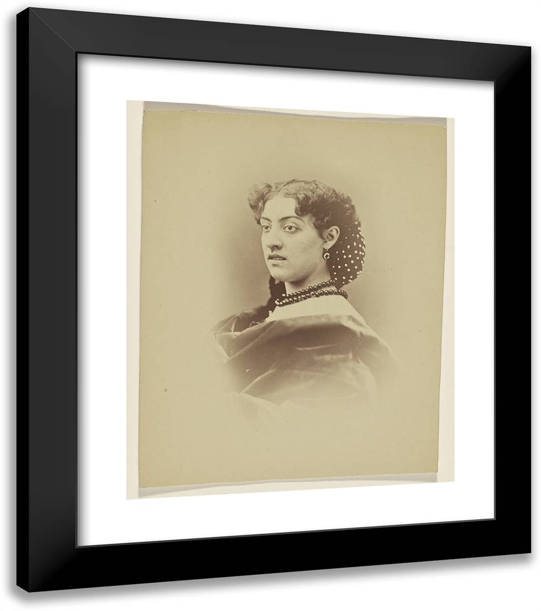 Mme Lapere 20x23 Black Modern Wood Framed Art Print Poster by Nadar, Gaspard
