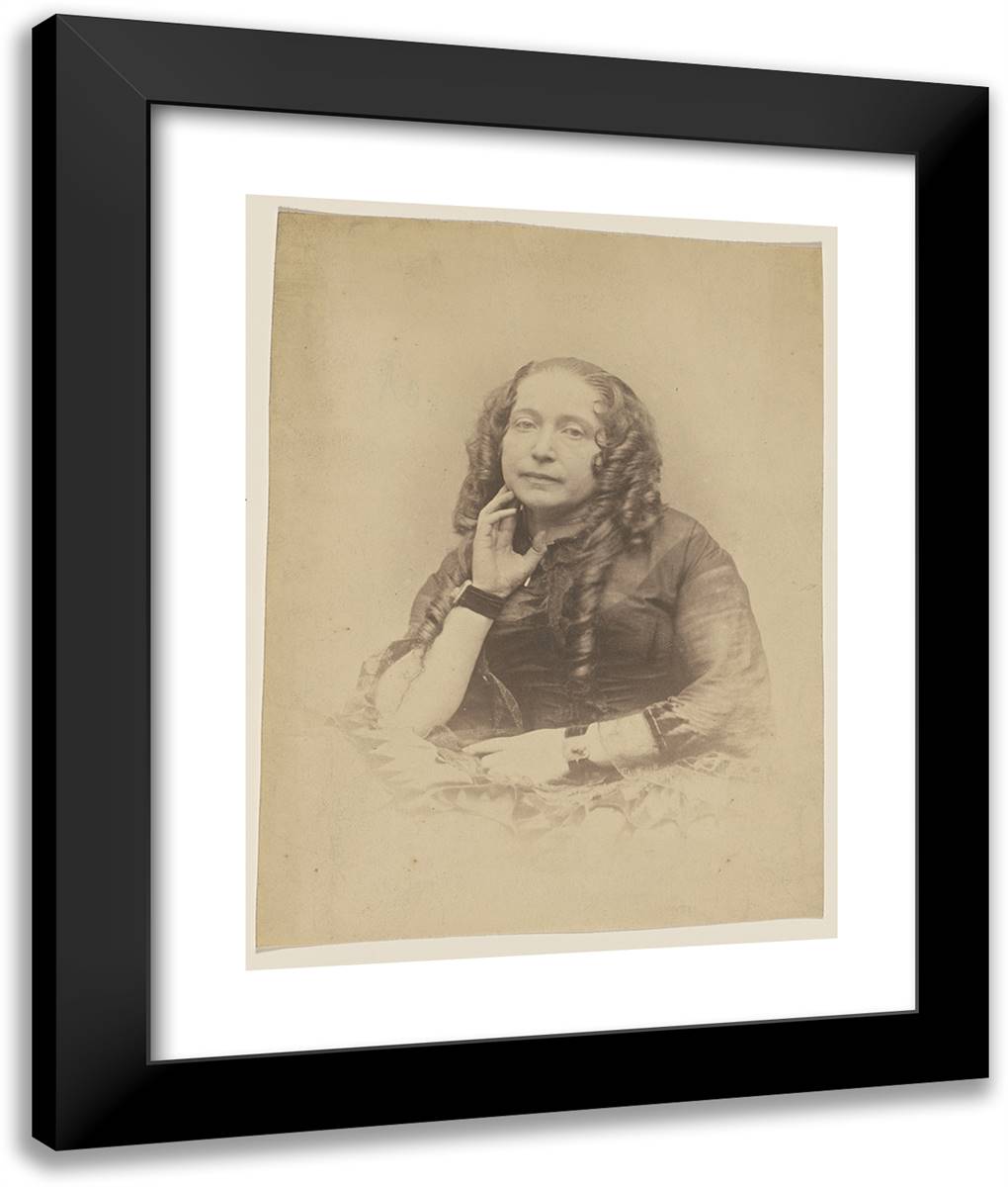 Mme Lucas I 20x24 Black Modern Wood Framed Art Print Poster by Nadar, Gaspard