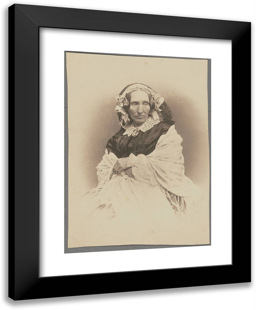 Mme Vernet Mere 19x24 Black Modern Wood Framed Art Print Poster by Nadar, Gaspard