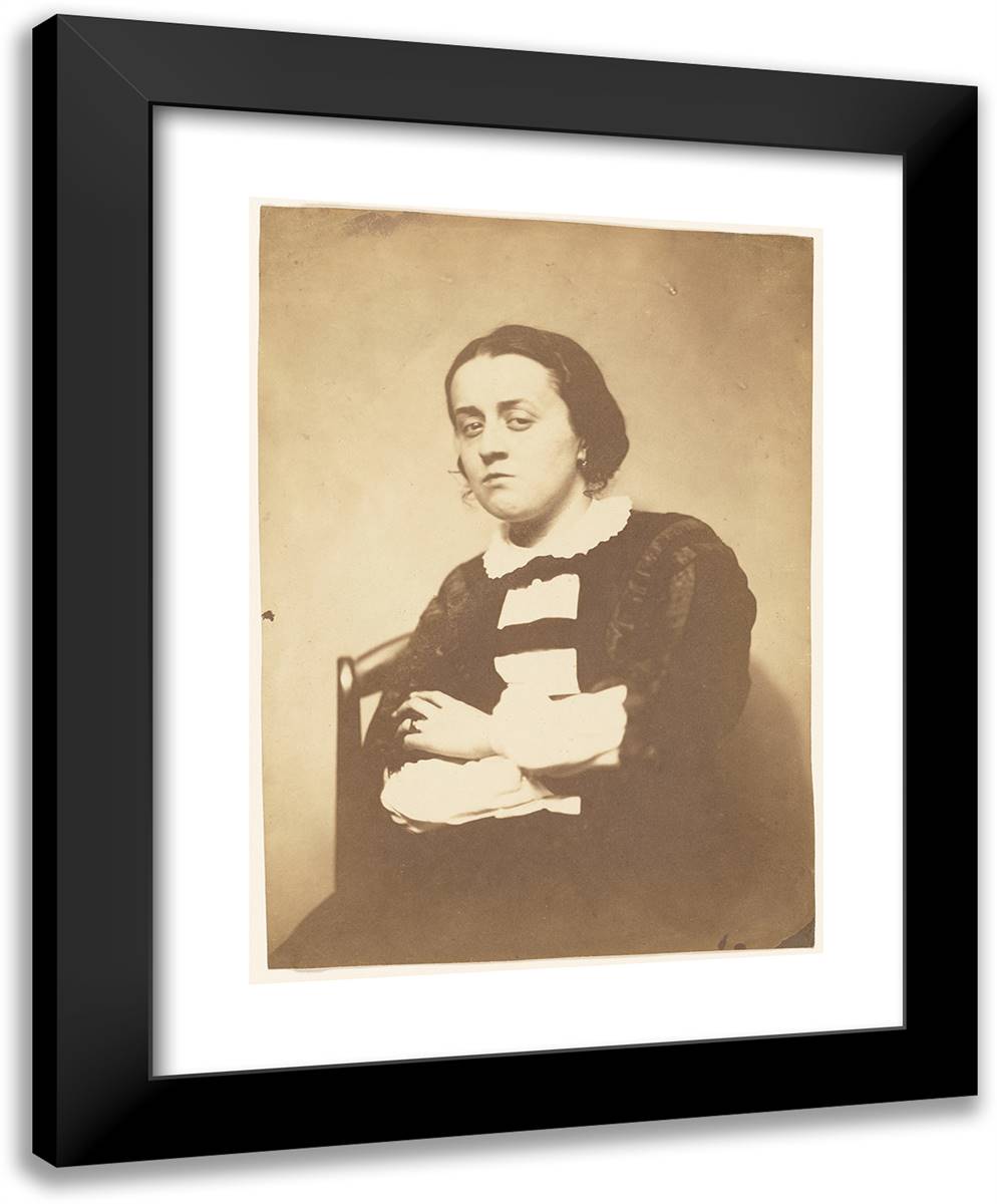 Mme. Ernestine Nadar 19x24 Black Modern Wood Framed Art Print Poster by Nadar, Gaspard