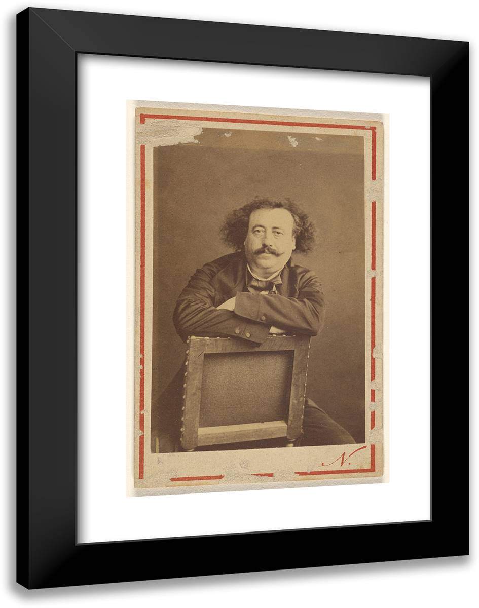 Molin, Actor 18x24 Black Modern Wood Framed Art Print Poster by Nadar, Gaspard