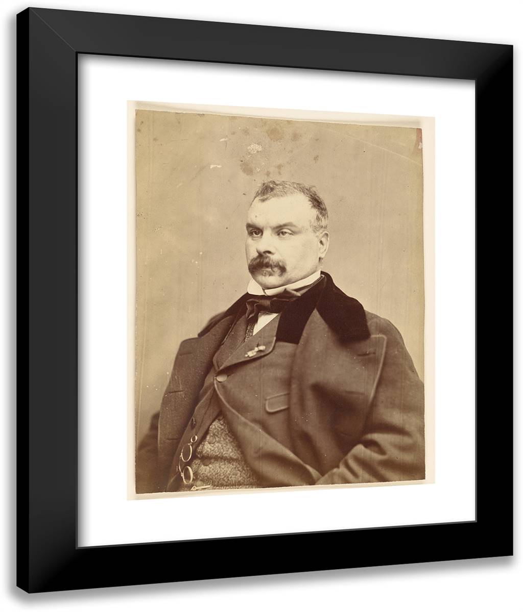 Octave Penguilly L'Haridon, Peintre 20x24 Black Modern Wood Framed Art Print Poster by Nadar, Gaspard