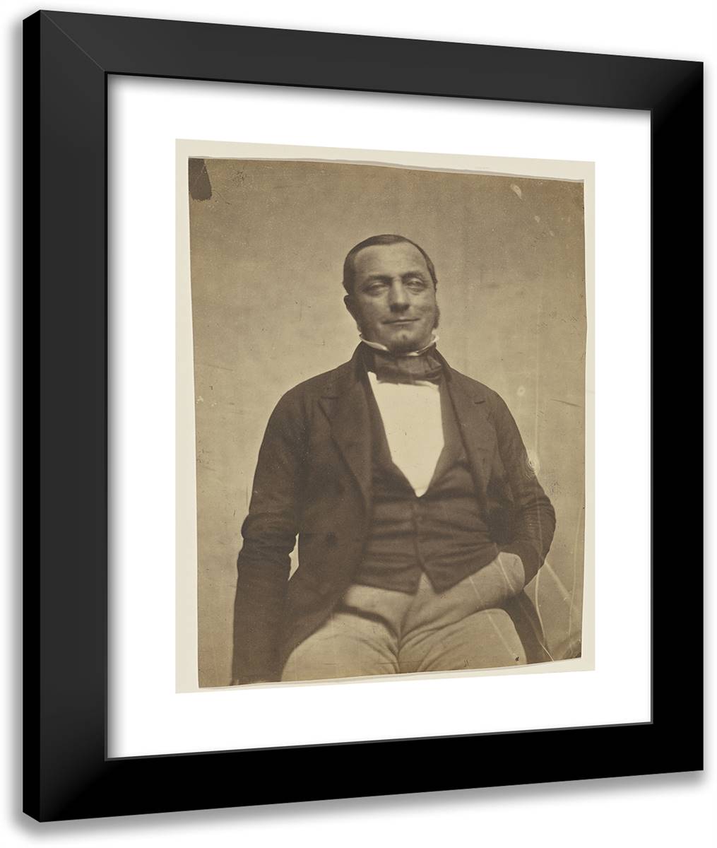 Oncle Edouard Fauquet 20x24 Black Modern Wood Framed Art Print Poster by Nadar, Gaspard