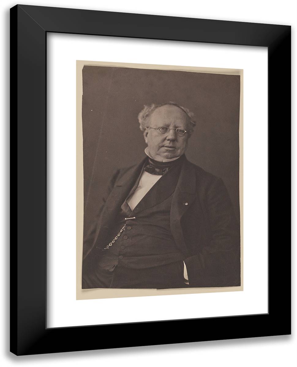 Panis 19x24 Black Modern Wood Framed Art Print Poster by Nadar, Gaspard