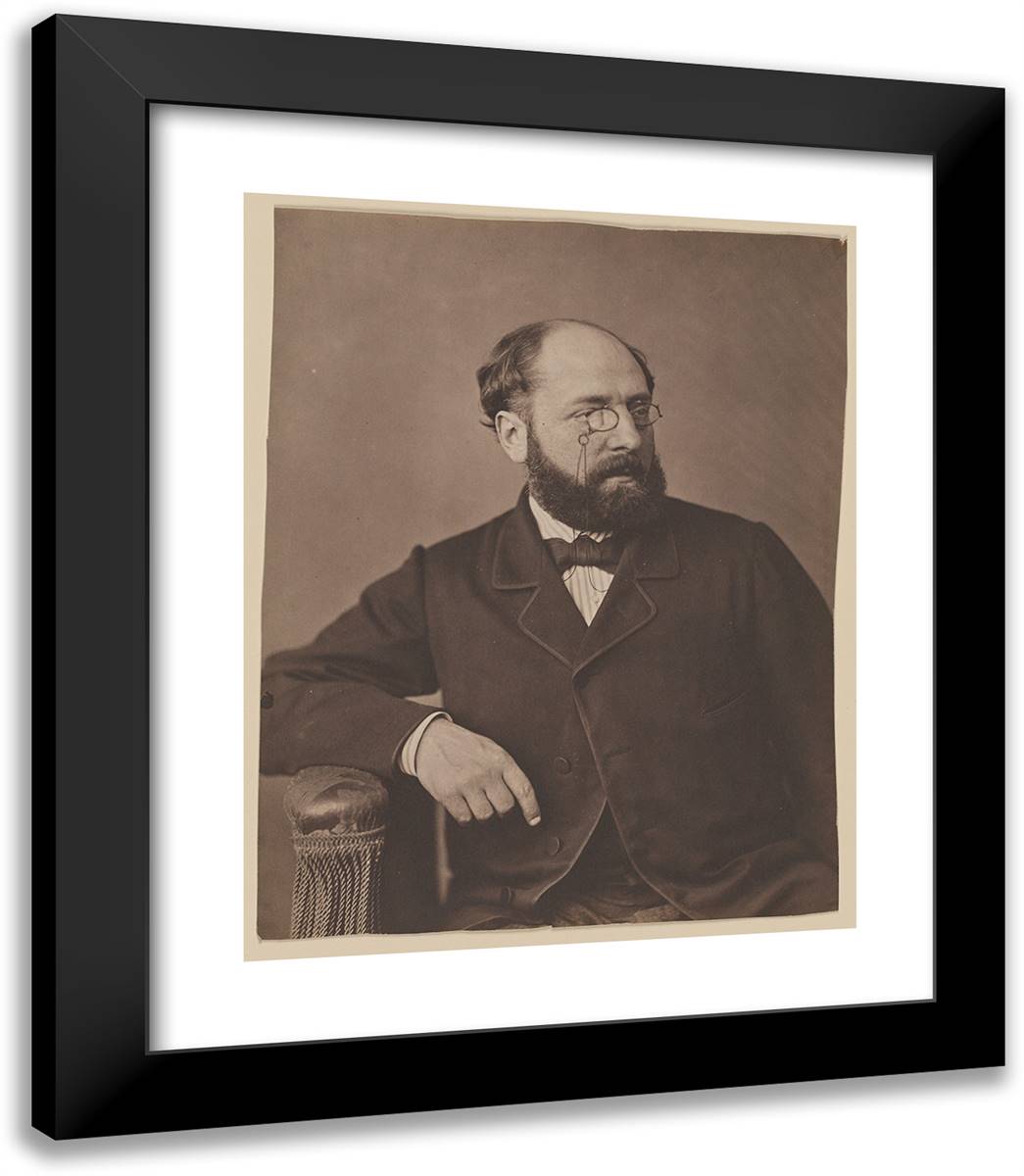 Pauchet 20x23 Black Modern Wood Framed Art Print Poster by Nadar, Gaspard