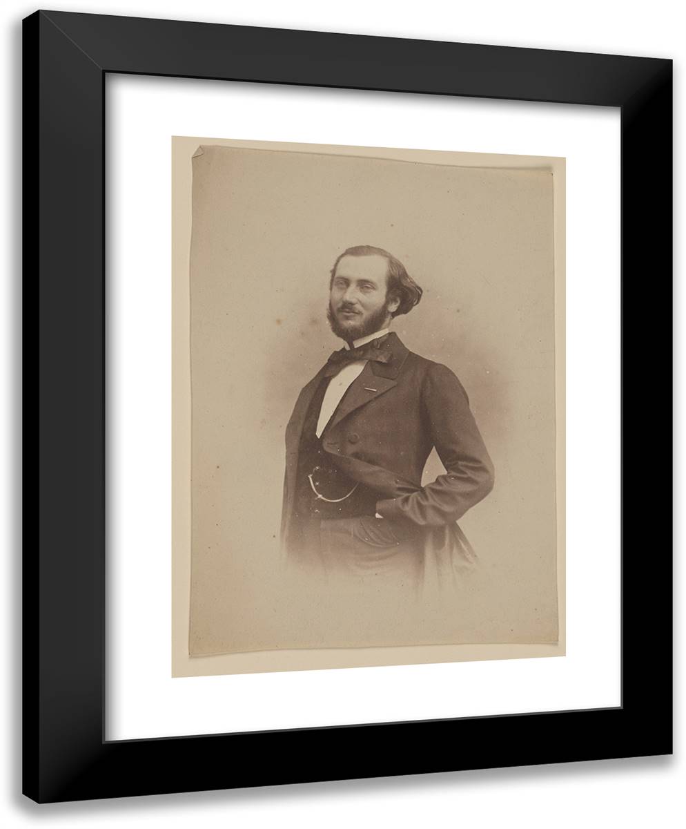 Polak 19x24 Black Modern Wood Framed Art Print Poster by Nadar, Gaspard