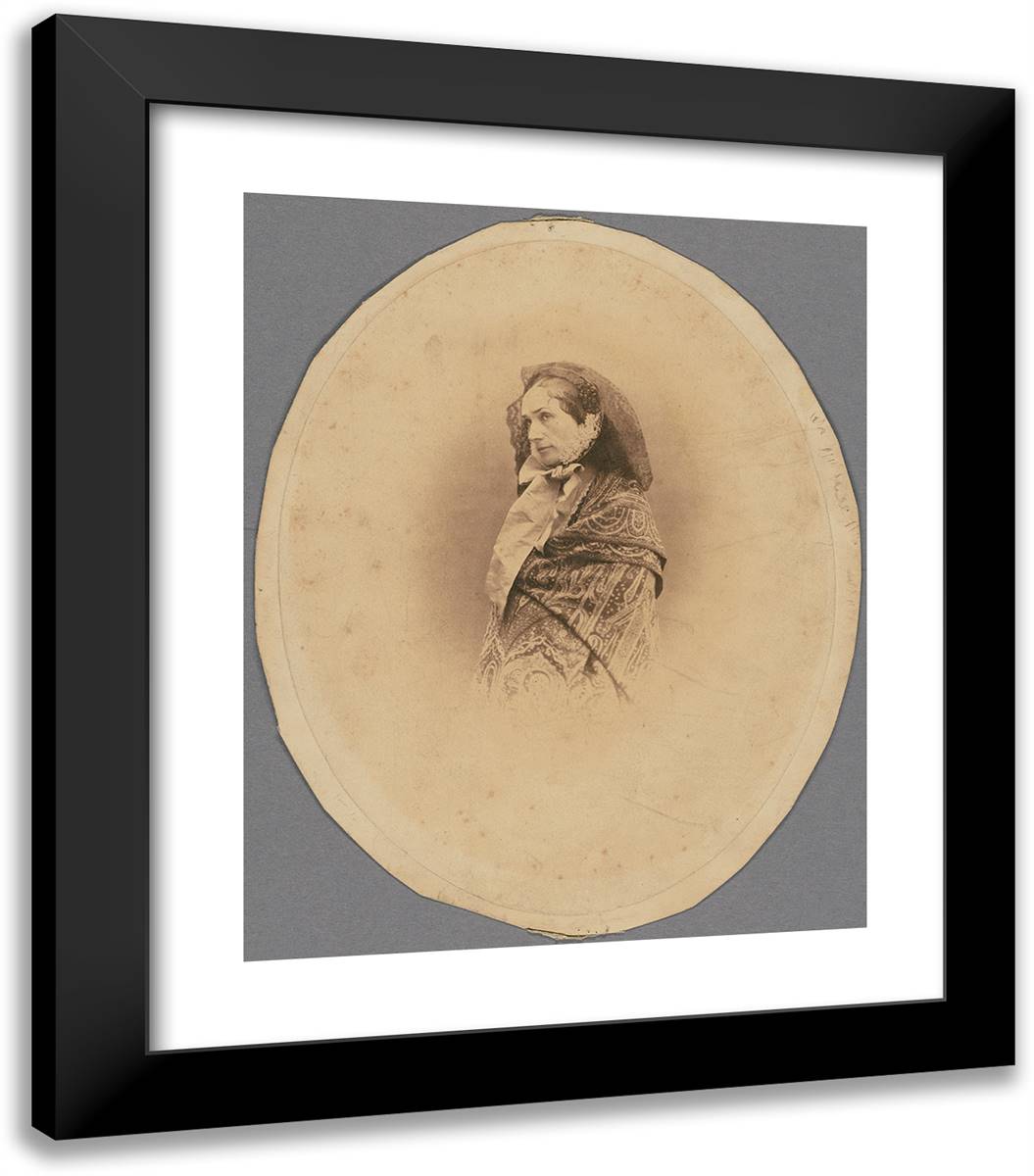 Rosine Stoltz 20x23 Black Modern Wood Framed Art Print Poster by Nadar, Gaspard