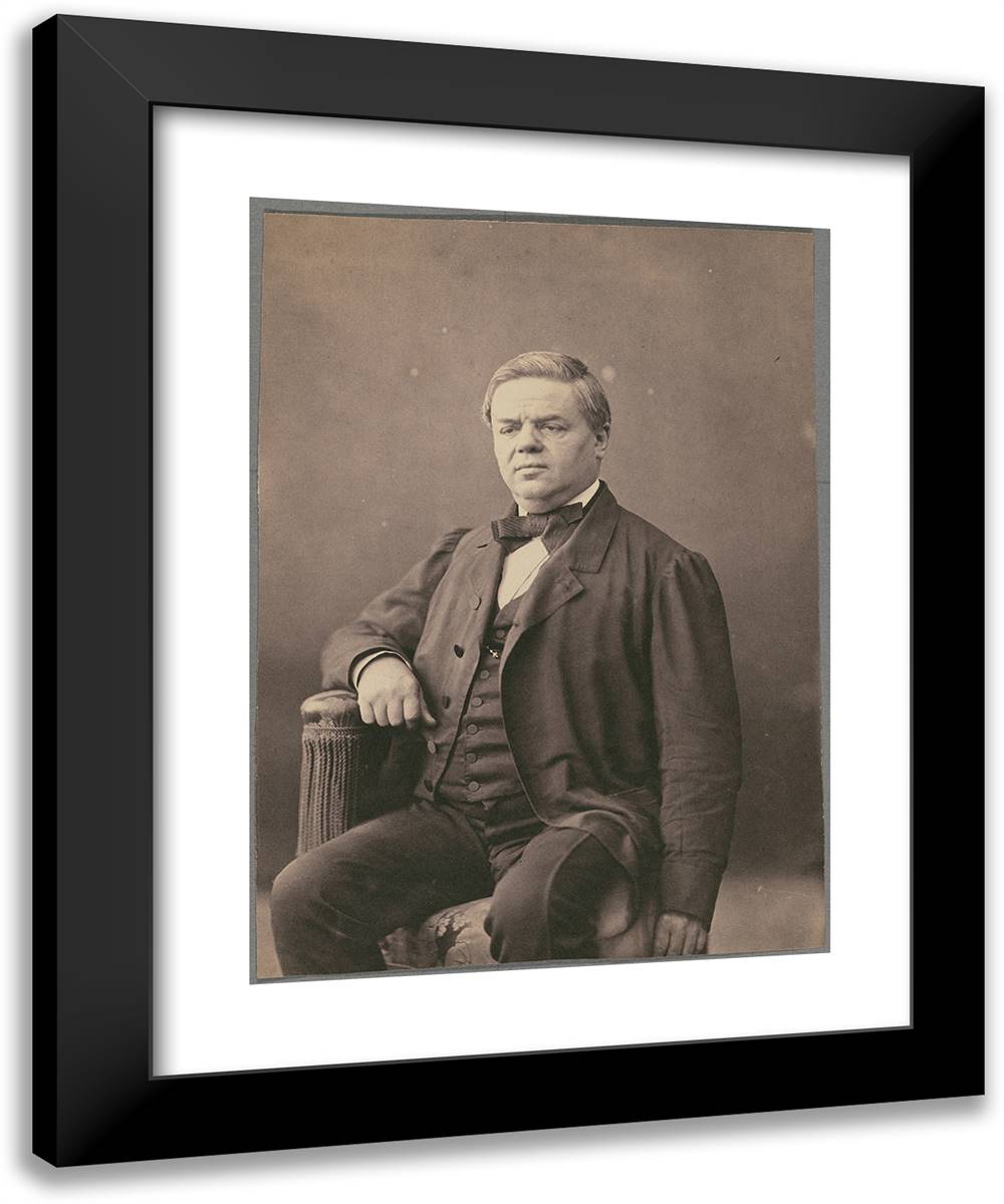 Seigneuret 19x24 Black Modern Wood Framed Art Print Poster by Nadar, Gaspard
