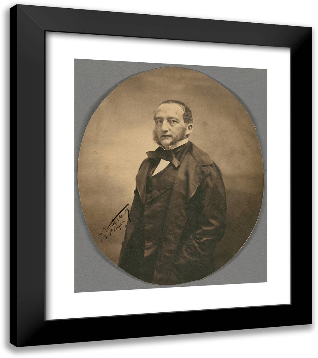 Sigismond Thalberg, Pianiste 20x23 Black Modern Wood Framed Art Print Poster by Nadar, Gaspard
