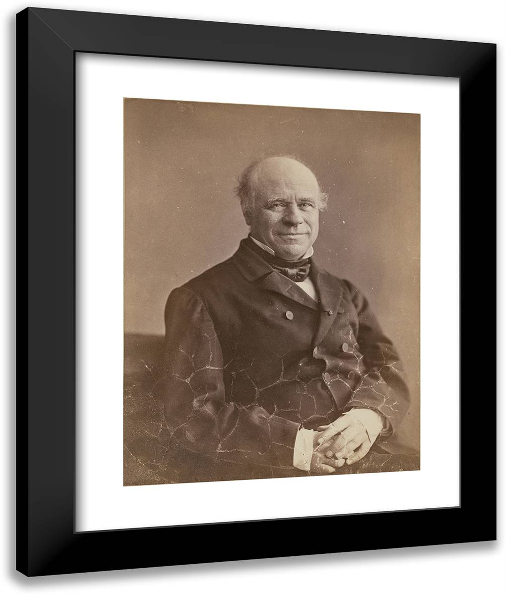 Silvestre De Sacy 20x24 Black Modern Wood Framed Art Print Poster by Nadar, Gaspard