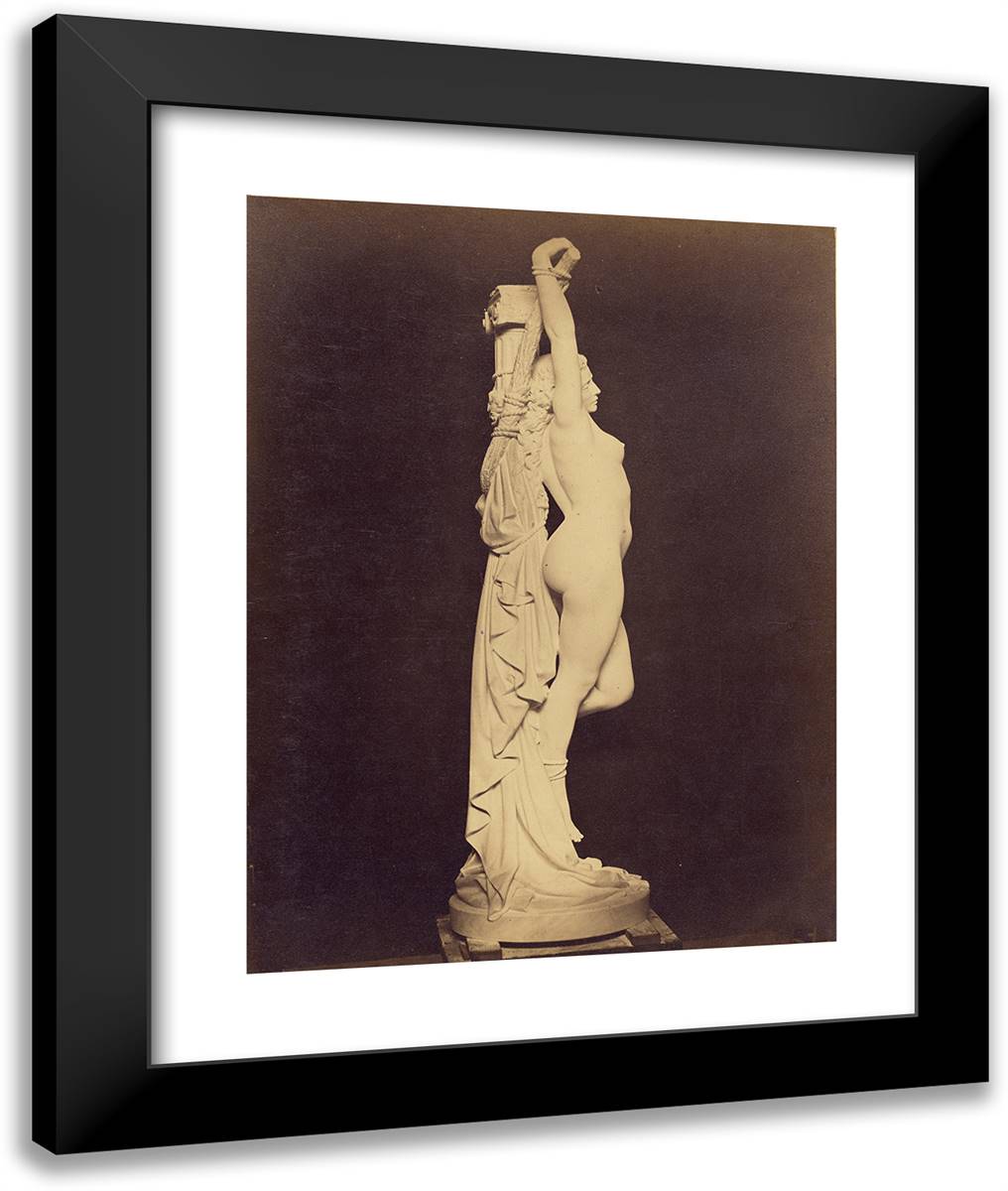 Study of Sculpture 20x24 Black Modern Wood Framed Art Print Poster by Nadar, Gaspard