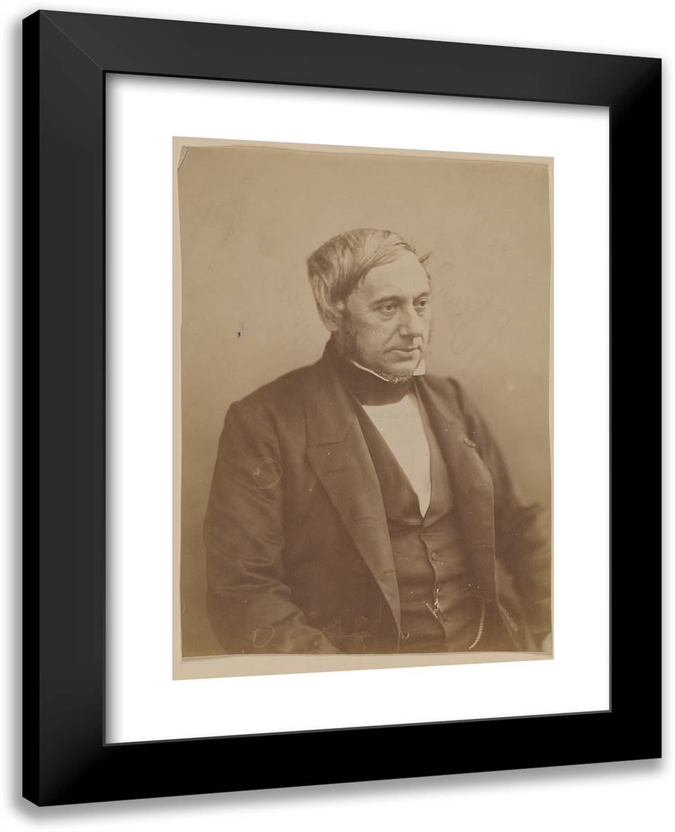 Theophile-Jules Pelouze, Chimiste I 19x24 Black Modern Wood Framed Art Print Poster by Nadar, Gaspard