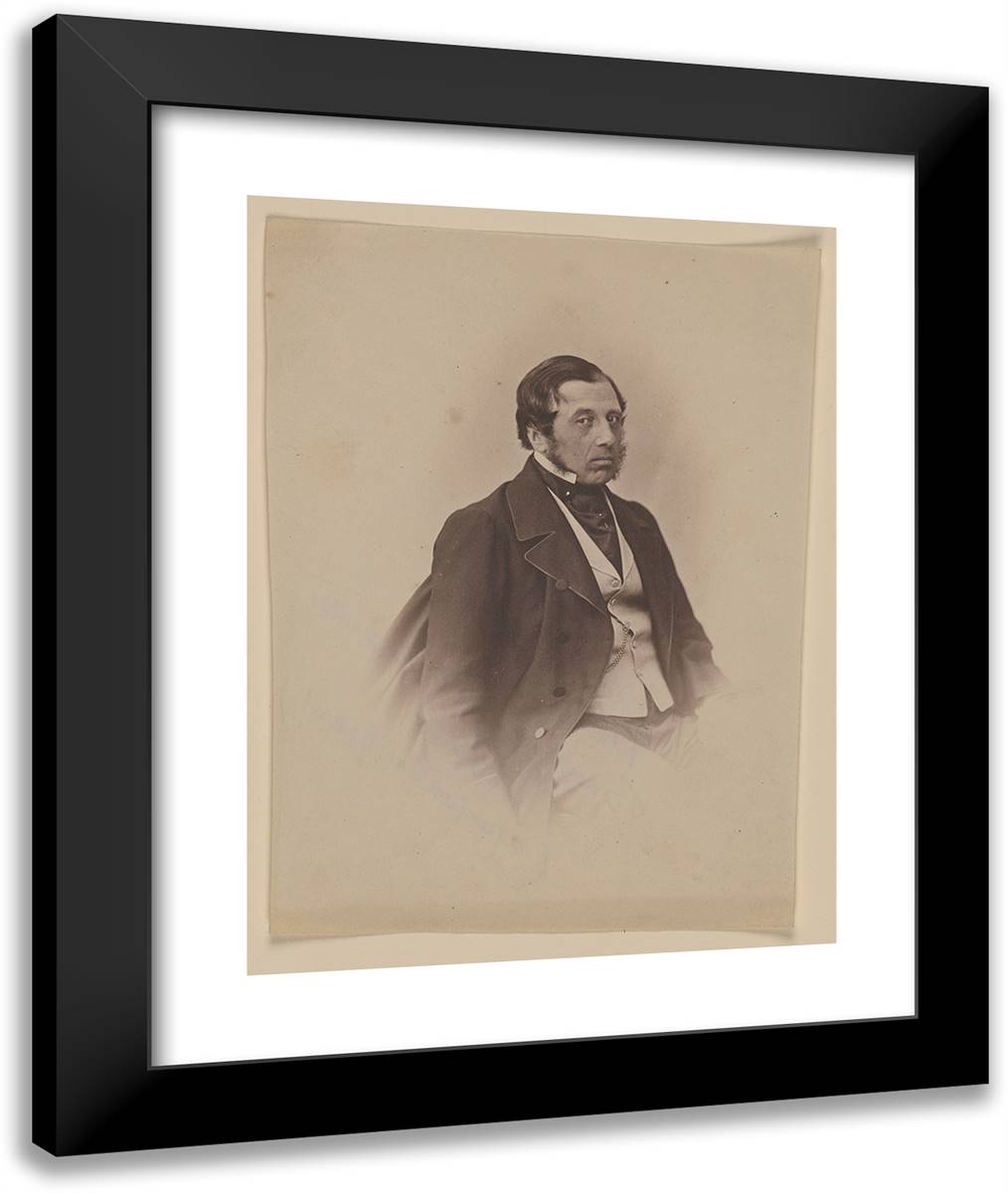 Van Praet, Bourgmestre Breuxelles, 1864 20x24 Black Modern Wood Framed Art Print Poster by Nadar, Gaspard