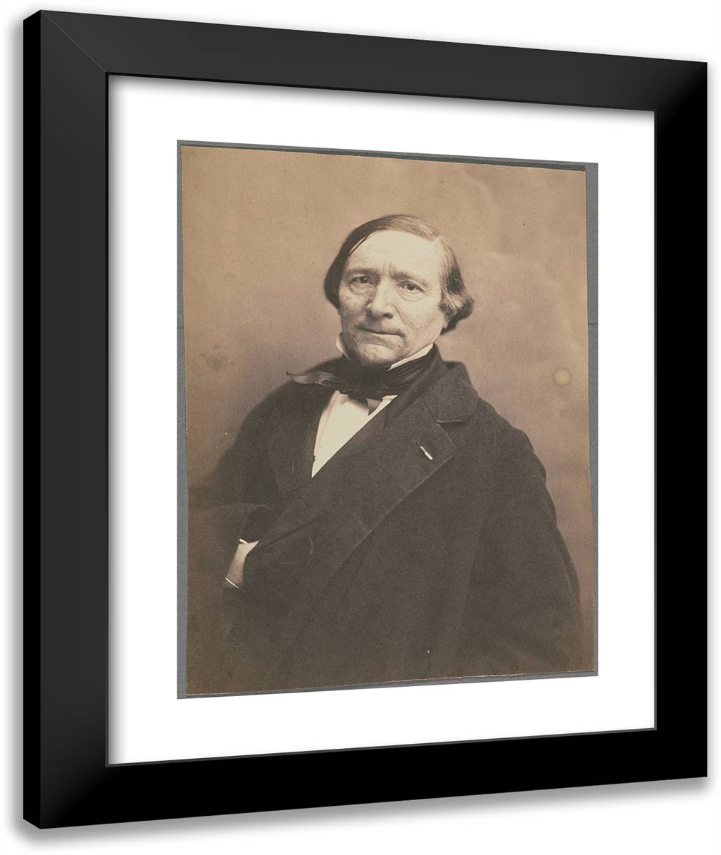Vattemare, Homme De Lettres, Explorateur 20x24 Black Modern Wood Framed Art Print Poster by Nadar, Gaspard