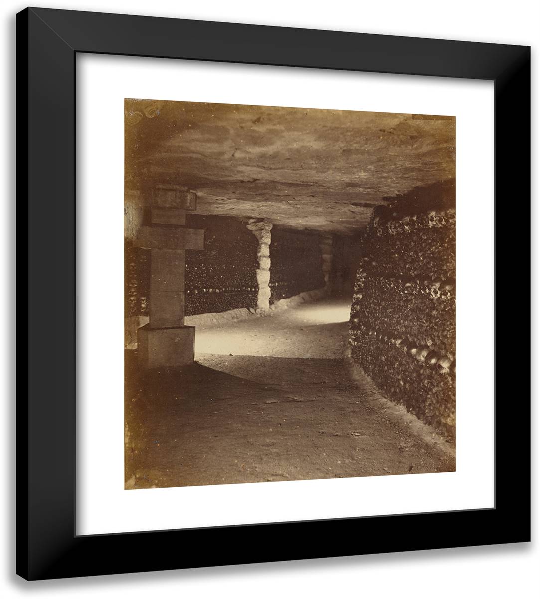 View in Catacombs 20x22 Black Modern Wood Framed Art Print Poster by Nadar, Gaspard