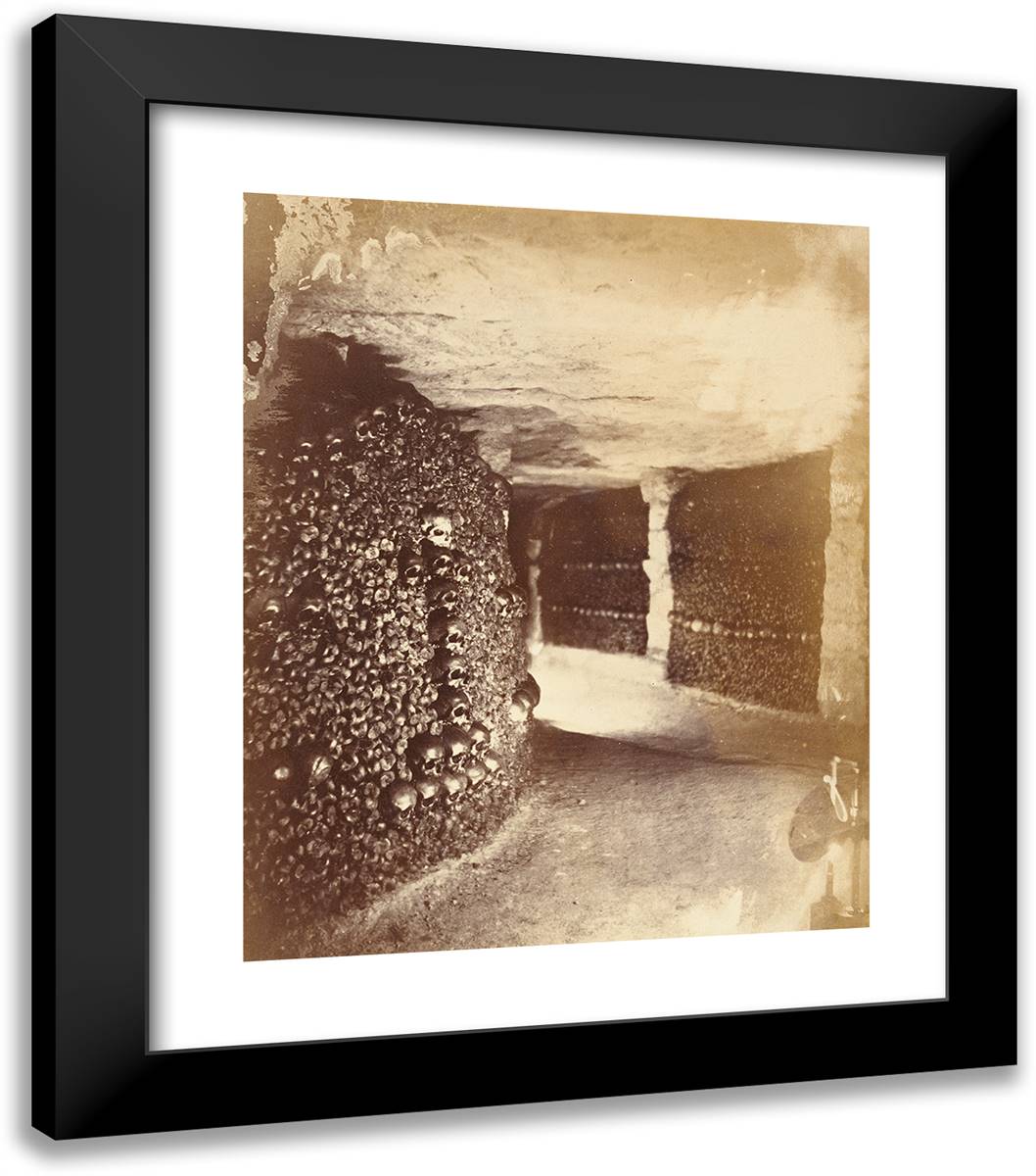 View in the Catacombs II 20x23 Black Modern Wood Framed Art Print Poster by Nadar, Gaspard