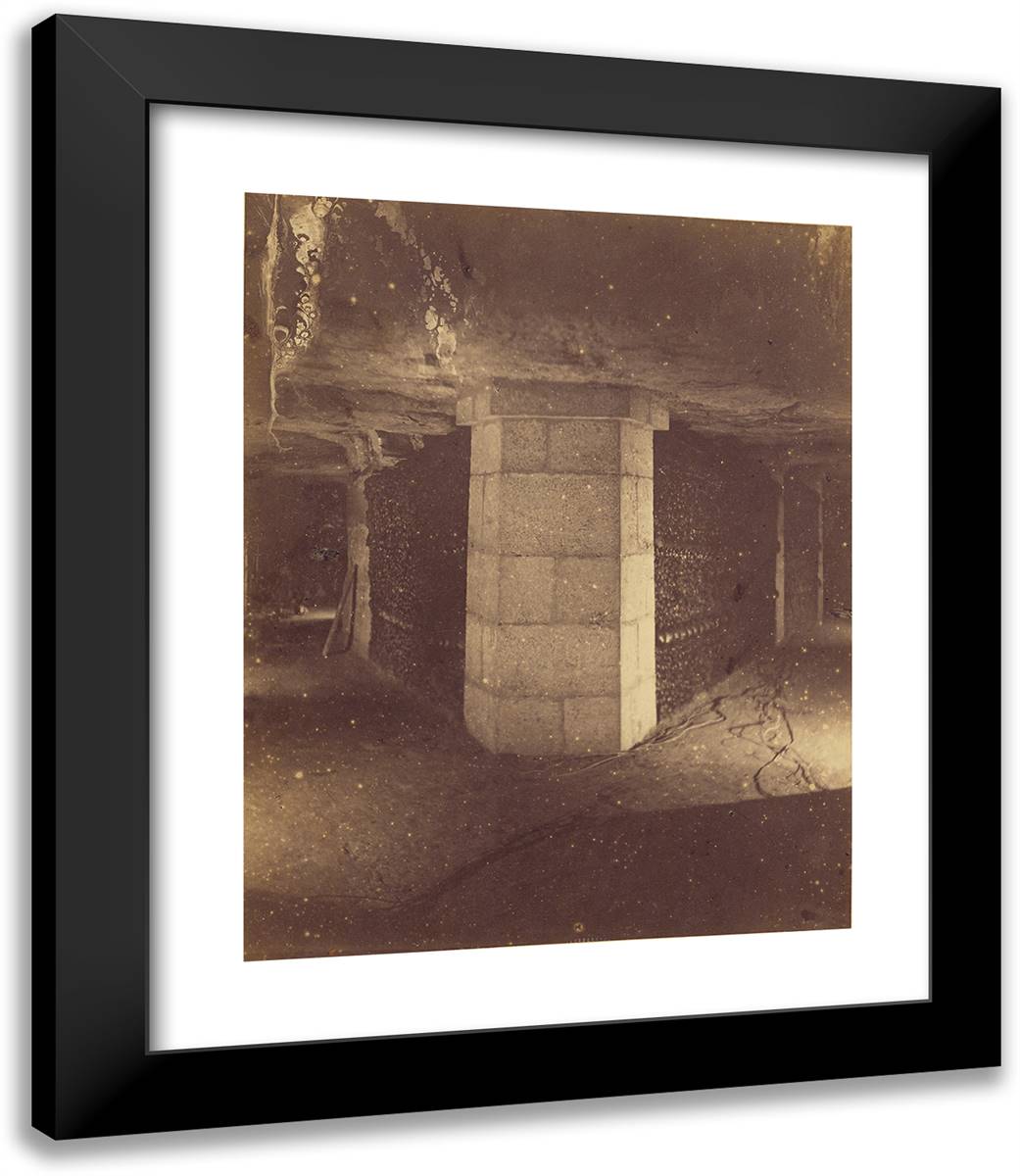 View Underground 20x23 Black Modern Wood Framed Art Print Poster by Nadar, Gaspard