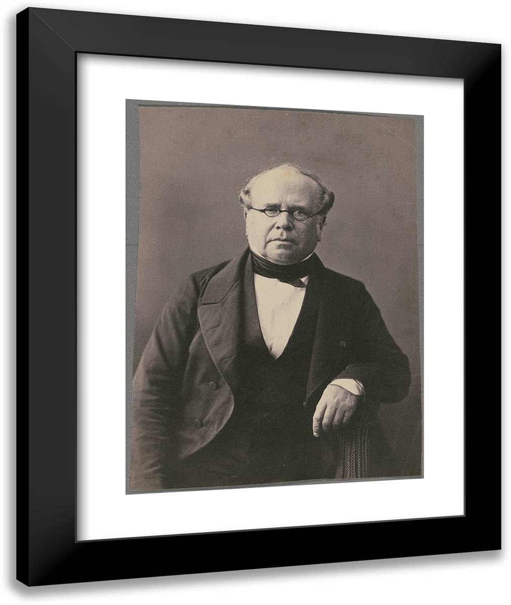 Viguier, Ingenieur 20x24 Black Modern Wood Framed Art Print Poster by Nadar, Gaspard