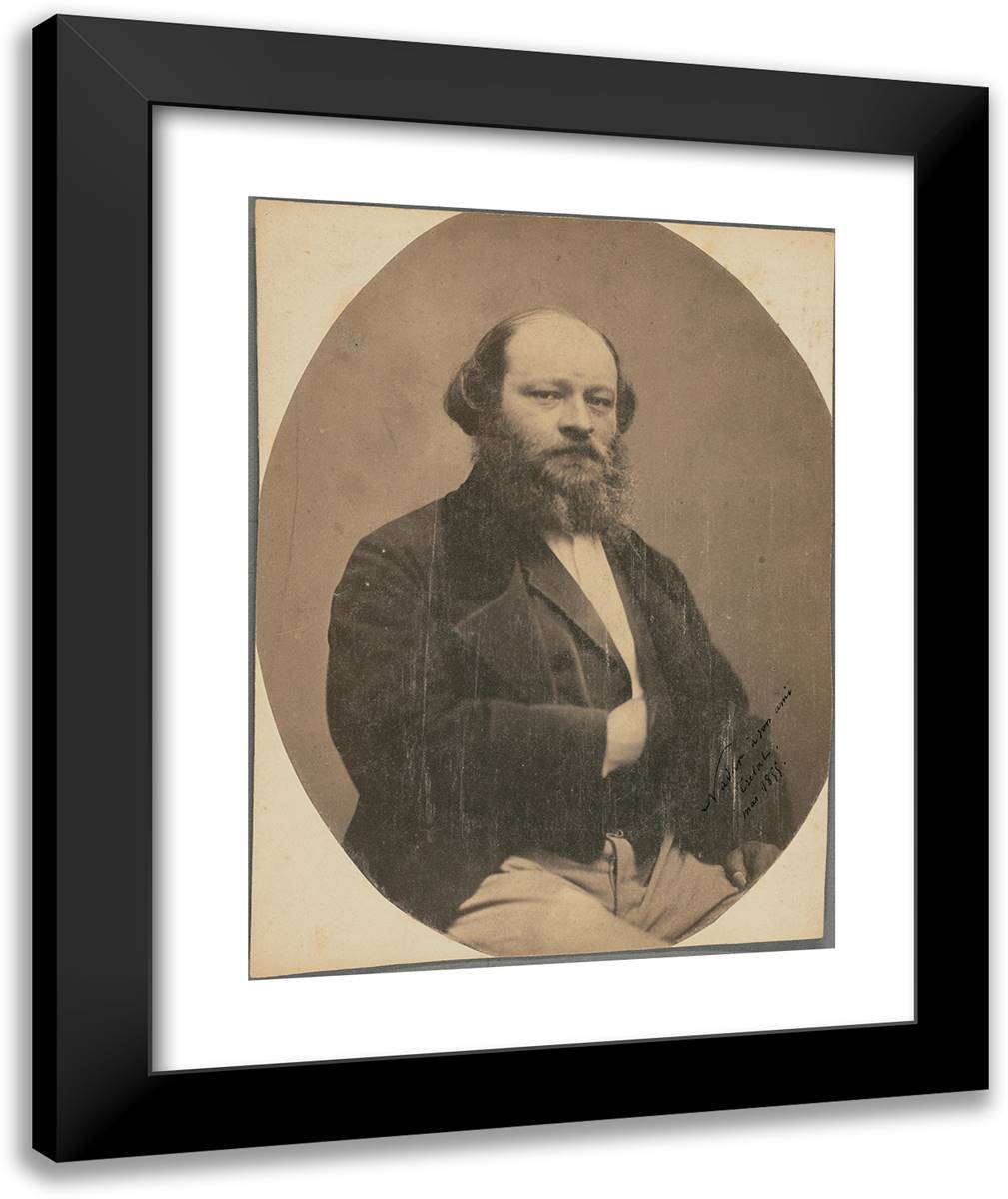 Virgile Trelat 20x24 Black Modern Wood Framed Art Print Poster by Nadar, Gaspard