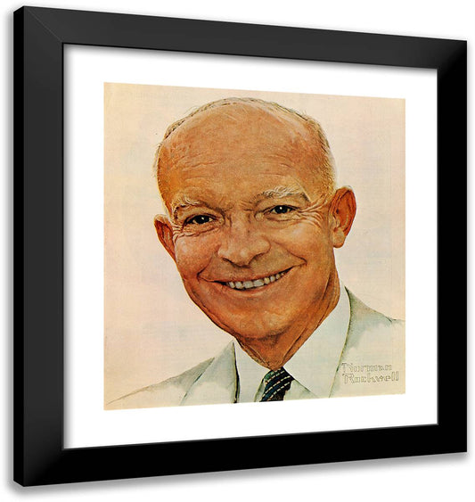 Dwight D. Eisenhower 20x21 Black Modern Wood Framed Art Print Poster by Rockwell, Norman