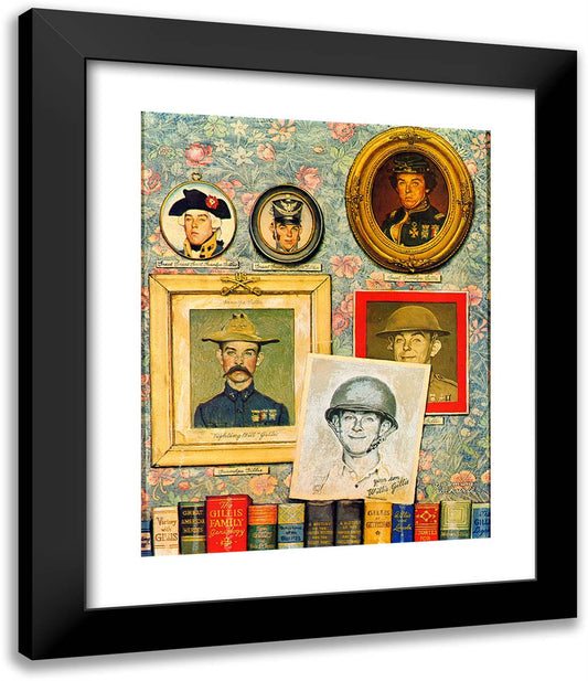 The Gillis Heritage 20x24 Black Modern Wood Framed Art Print Poster by Rockwell, Norman