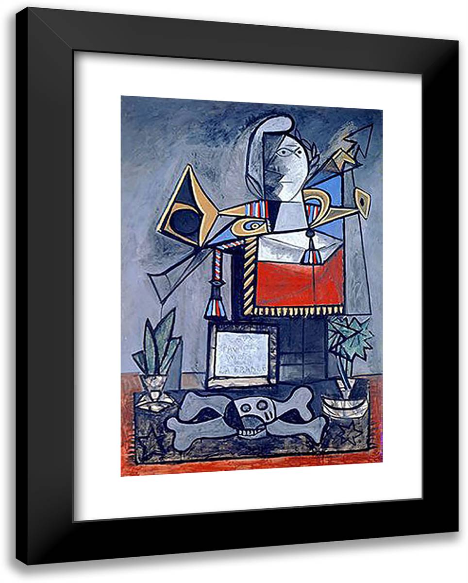 Algerian Women 19x24 Black Modern Wood Framed Art Print Poster by Picasso, Pablo