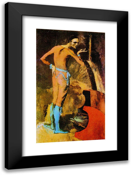 An Actor 17x24 Black Modern Wood Framed Art Print Poster by Picasso, Pablo