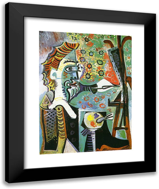 An Artist 20x24 Black Modern Wood Framed Art Print Poster by Picasso, Pablo