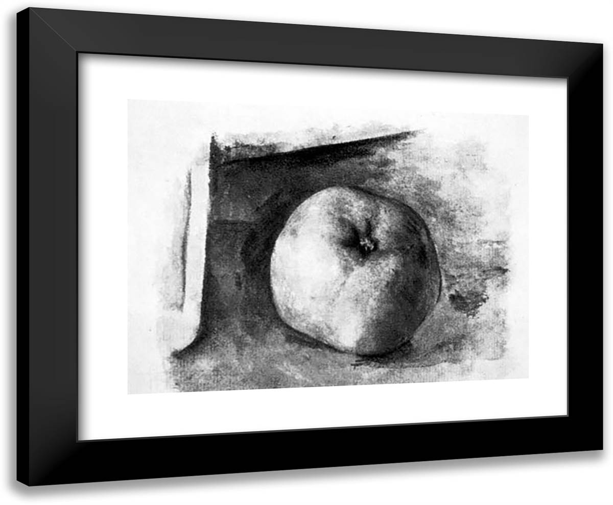 Apple 24x20 Black Modern Wood Framed Art Print Poster by Picasso, Pablo