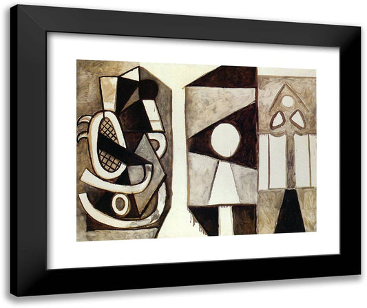 Armchair 'California' 24x20 Black Modern Wood Framed Art Print Poster by Picasso, Pablo