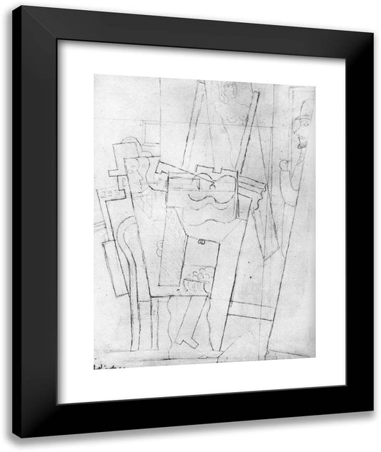 Artist's Studio 20x24 Black Modern Wood Framed Art Print Poster by Picasso, Pablo