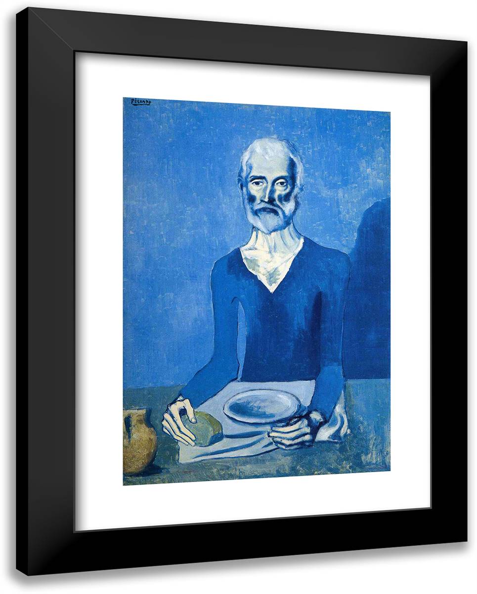 Ascet 19x24 Black Modern Wood Framed Art Print Poster by Picasso, Pablo