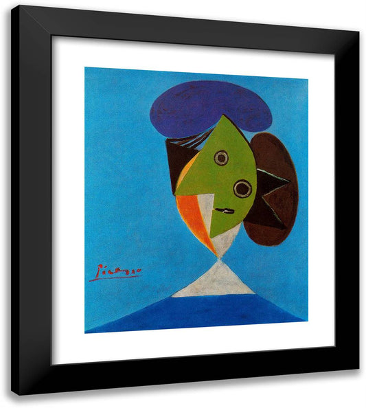 Bust of a Woman 20x23 Black Modern Wood Framed Art Print Poster by Picasso, Pablo