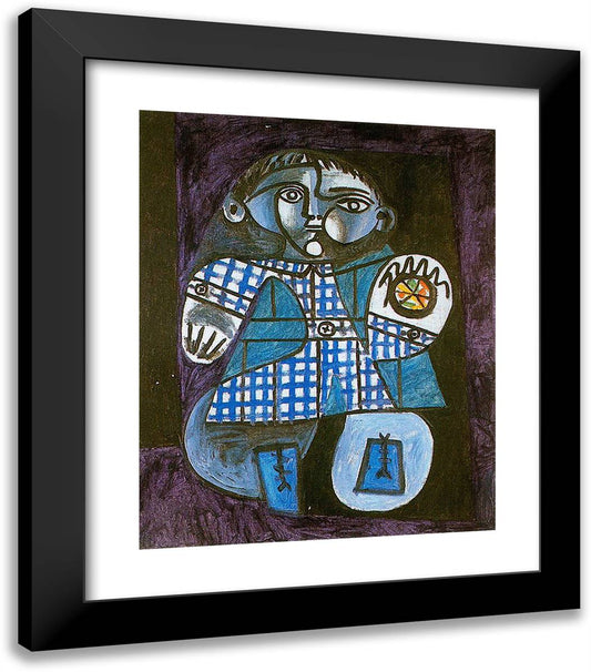 Claude with a Ball 20x23 Black Modern Wood Framed Art Print Poster by Picasso, Pablo