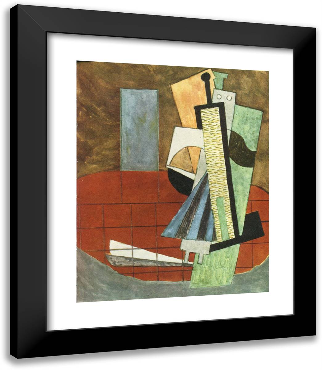 Couple of Dancers 20x23 Black Modern Wood Framed Art Print Poster by Picasso, Pablo