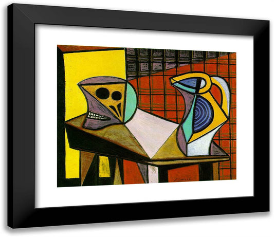 Crane and Pitcher 23x20 Black Modern Wood Framed Art Print Poster by Picasso, Pablo