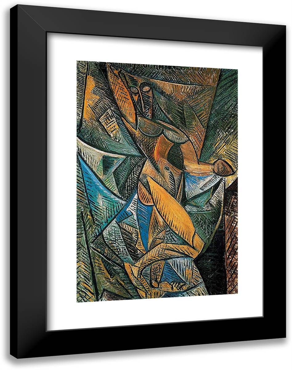 Dance of the Veils 18x24 Black Modern Wood Framed Art Print Poster by Picasso, Pablo