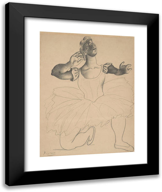 Dancer 20x24 Black Modern Wood Framed Art Print Poster by Picasso, Pablo