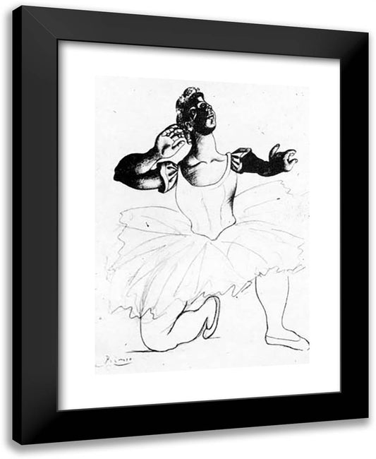 Dancer II 19x24 Black Modern Wood Framed Art Print Poster by Picasso, Pablo