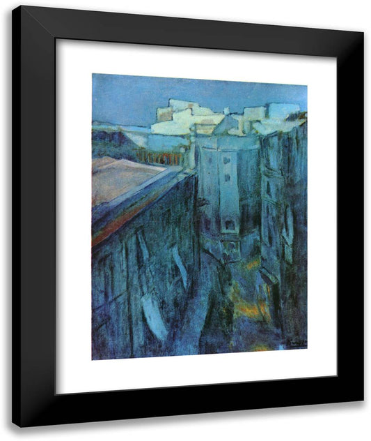 Dawn at Riera De Sant Joan  20x24 Black Modern Wood Framed Art Print Poster by Picasso, Pablo