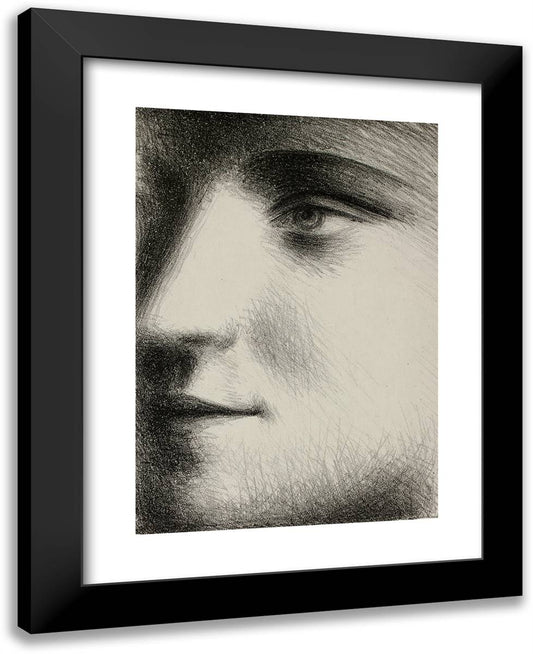 Face of Marie-Therese 19x24 Black Modern Wood Framed Art Print Poster by Picasso, Pablo