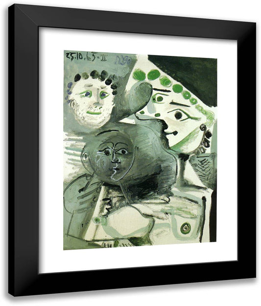 Family 20x24 Black Modern Wood Framed Art Print Poster by Picasso, Pablo