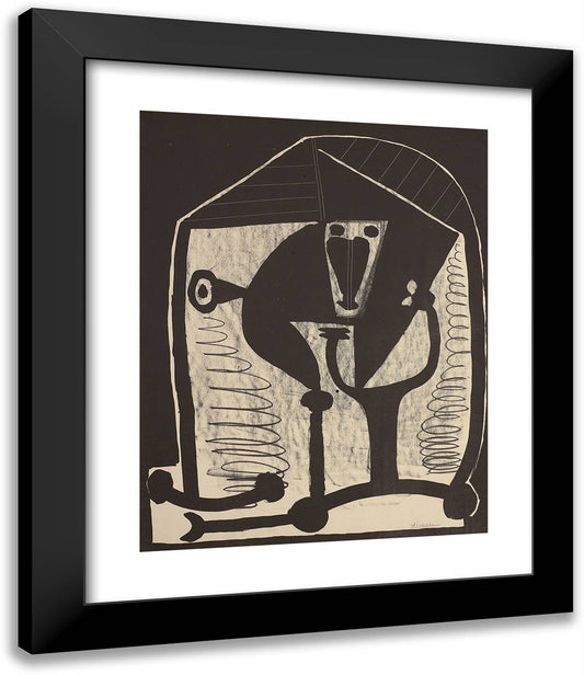 Figure_1 20x24 Black Modern Wood Framed Art Print Poster by Picasso, Pablo