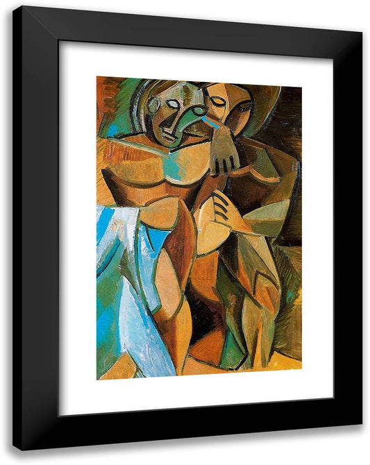 Friendship 18x24 Black Modern Wood Framed Art Print Poster by Picasso, Pablo