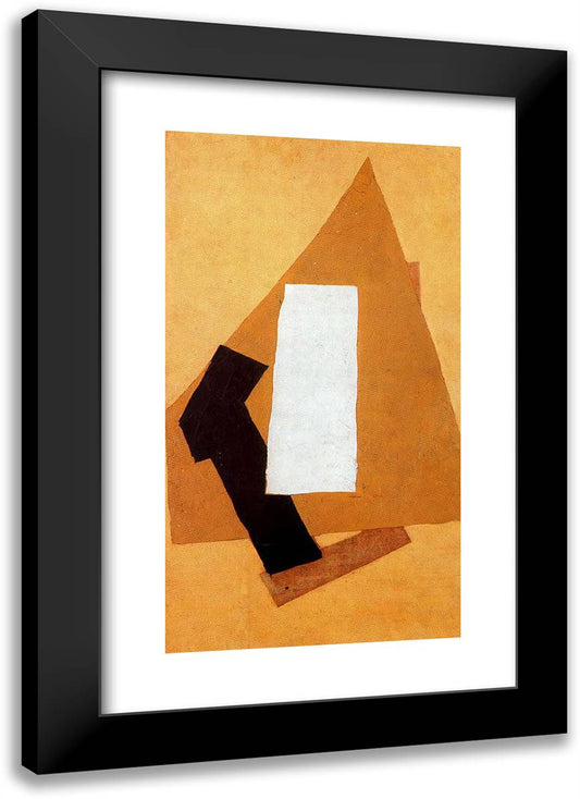 Geometrical Composition the Guitar 17x24 Black Modern Wood Framed Art Print Poster by Picasso, Pablo