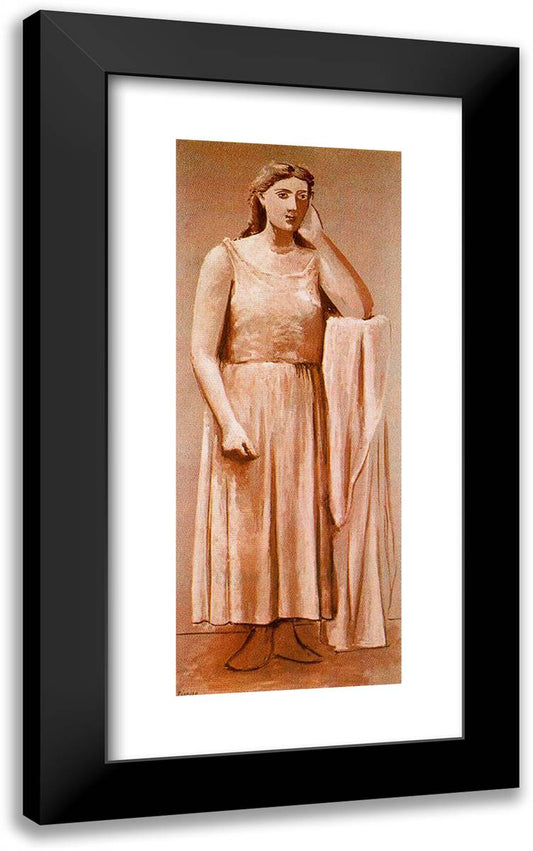 Greek Woman 14x24 Black Modern Wood Framed Art Print Poster by Picasso, Pablo