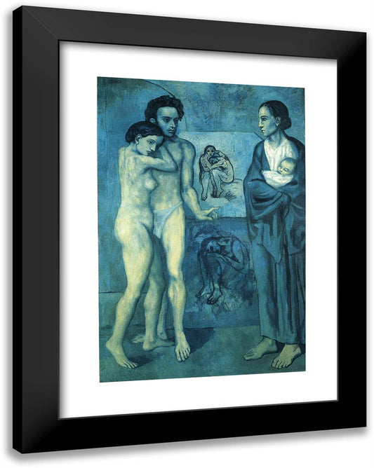 Life 19x24 Black Modern Wood Framed Art Print Poster by Picasso, Pablo