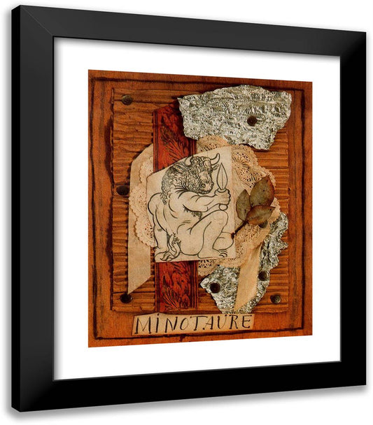 Model for the Cover of Minotaur 20x23 Black Modern Wood Framed Art Print Poster by Picasso, Pablo