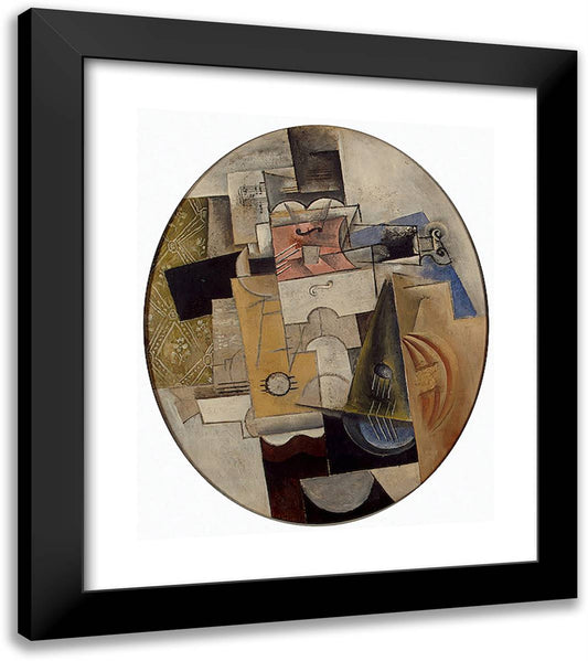 Musical Instruments 20x23 Black Modern Wood Framed Art Print Poster by Picasso, Pablo